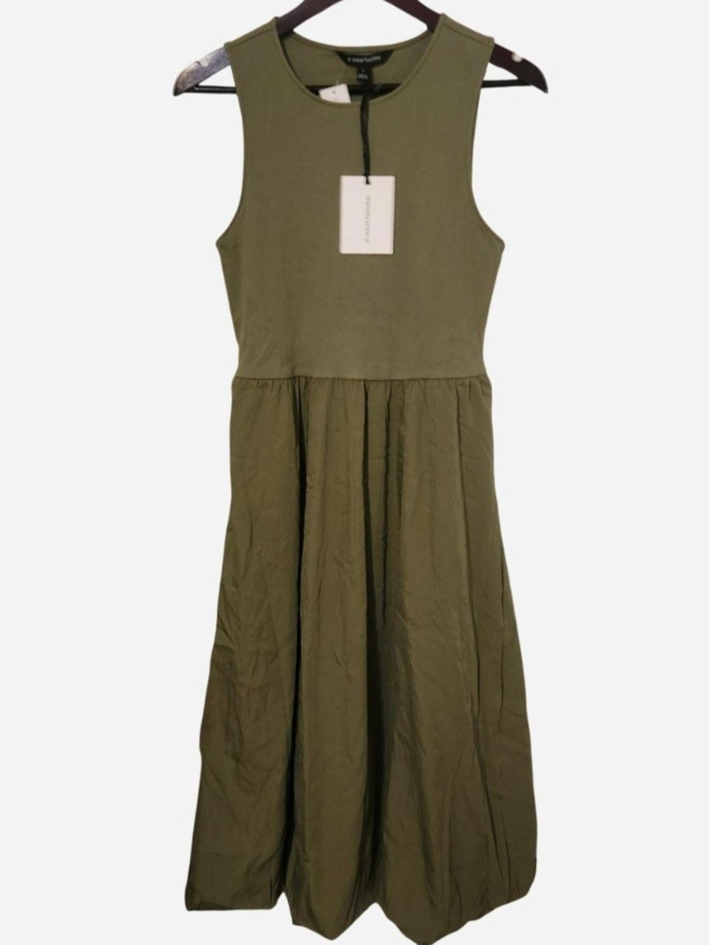 41 Hawthorn Olive Green Sleeveless Midi Dress